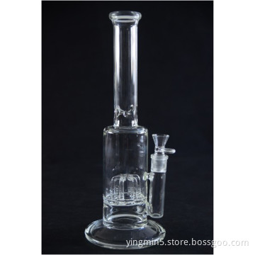 Glass Pipe, Oil Rig Glass Pipe, Glass Smoking Pipe with 1 Perc 14 Inches High (GB-003)